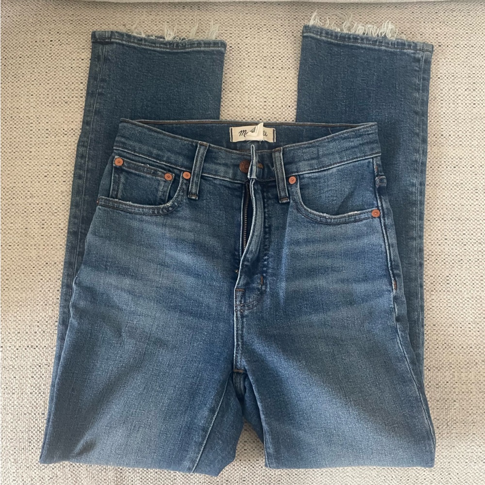 Madewell slim demi boot jeans